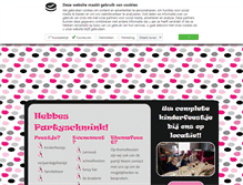 Tablet Screenshot of hebbespartyschmink.nl